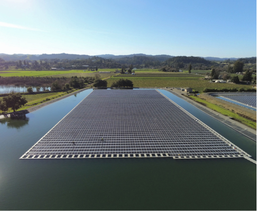 Healdsburg Solar aerial view.