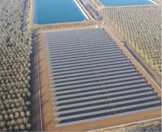 Olam Nevada Solar aerial view.