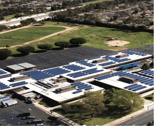 Thomas George Solar aerial view.