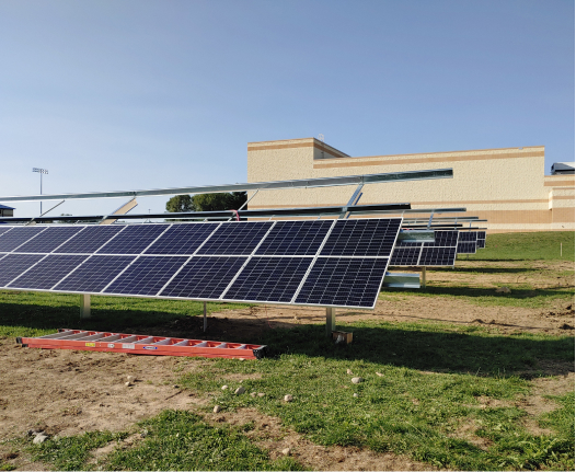 Addison Solar aerial view.