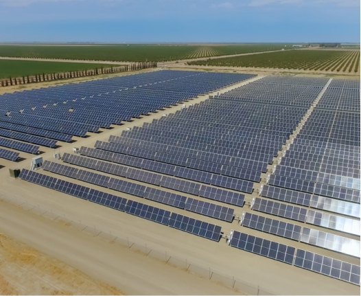 Olam Firebaugh Solar aerial view.