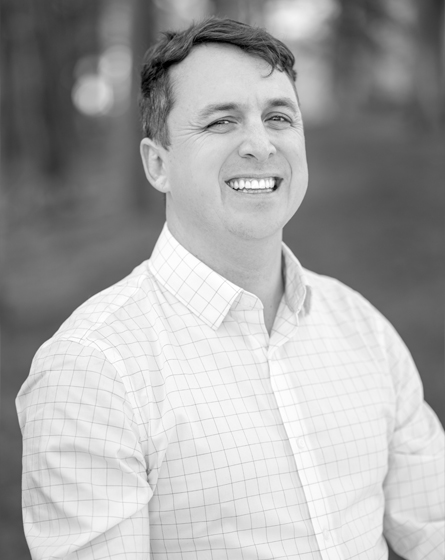 Black and white portrait of a man