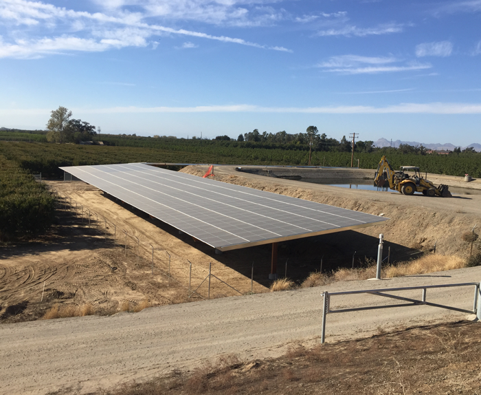 Solar panels at Feather Water solar farm