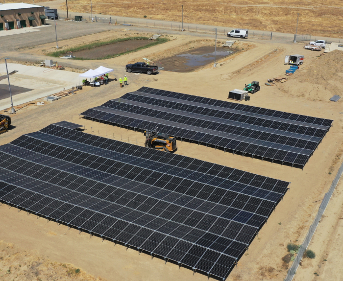 Aerial of Kettleman City solar project