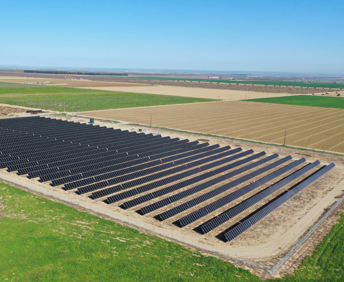 Aerial view of Tejon Castac Water District Project