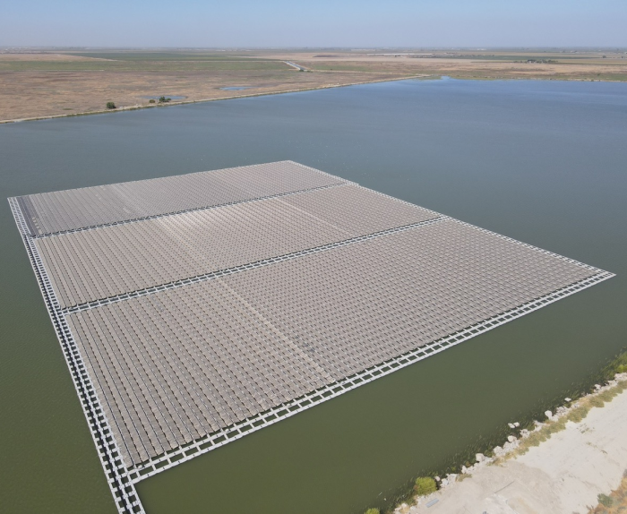 CID Floating Solar Project Aerial