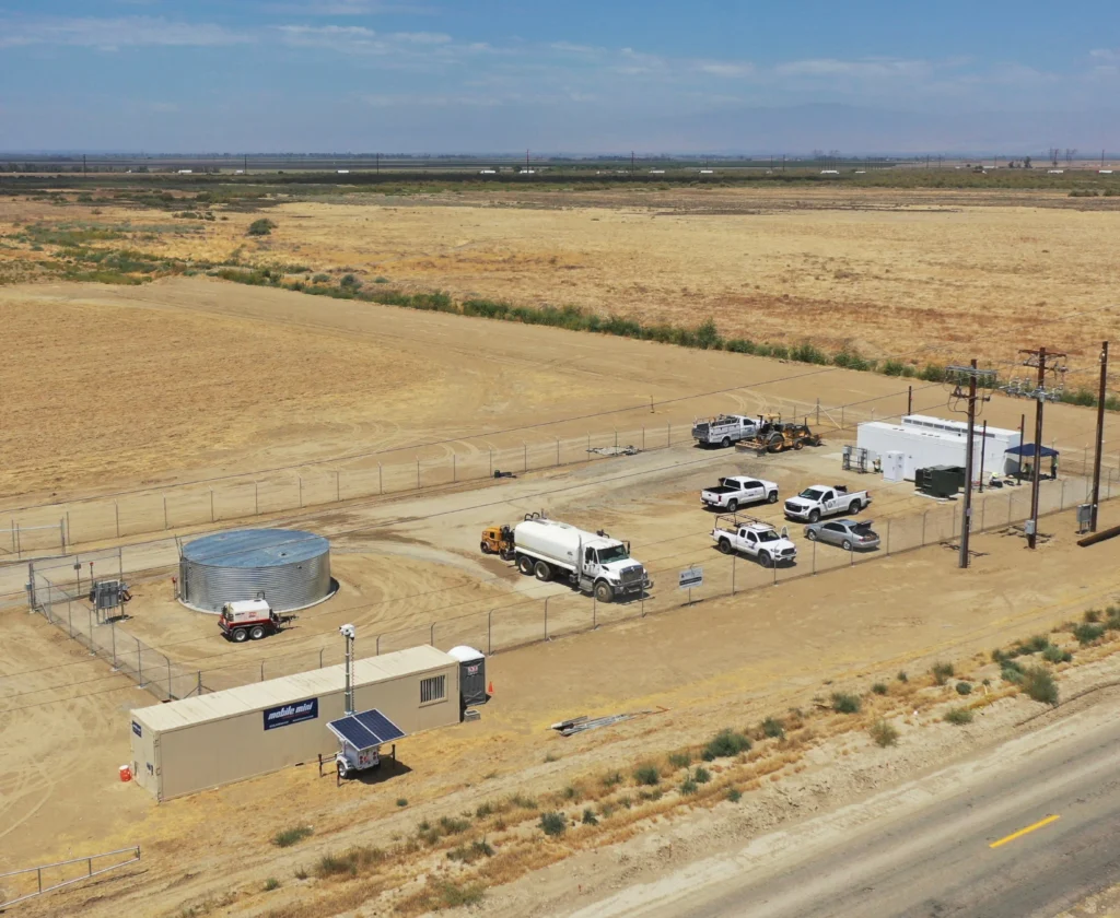Aerial view of a potential project site.