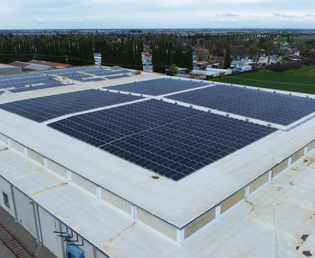 Rooftop solar system.